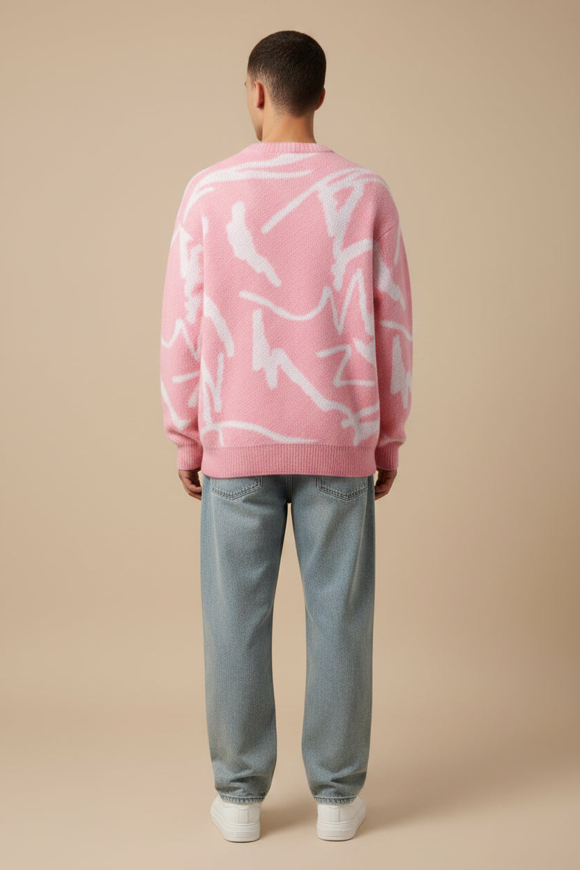 Rose Geometry Knit Sweater