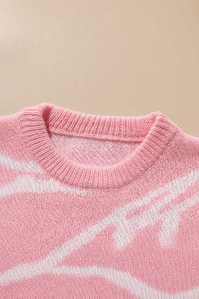Rose Geometry Knit Sweater